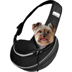 Expandable Pet Carrier Sling Bag Small Dog Cat Carrier Front Shoulder